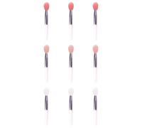 GATHINESS 9pcs Portable Lipstick Applicator Silicone Brush for Lip Makeup Color-encoded Heads Semi-red Semi-transparent Flesh Compact Reusable Cosmetic Tool for Lipliner Gloss Lip Mask