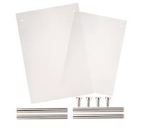 GATHINESS Acrylic Nail Art Display Board White False Tip Holder 2pcs Easy to Polish and Showcase Designs for Manicure Practice and Nail Polish Practice Learners