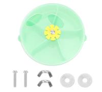 GATHINESS Acrylic Parrot Foraging Container Ball Puzzle Toy with Compartment Feeding Box for Birds, Easy to Disassemble and Sturdy for Long Time Use, Suitable to Fix on Bird Cage for Random Color