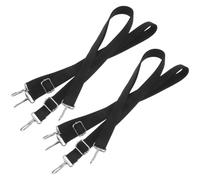 GATHINESS Adjustable Bimini Boat Top Straps 4pcs Polyester and Metal with Double End Snap Hooks and Precise Buckle Marine Tie down Webbing for Sunshade and Canopy on Yachts, Strong Winds