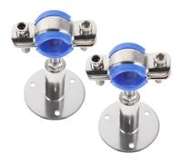 GATHINESS Adjustable Pipe Clamp Bracket and Corrosion Resistant Finish Stainless Steel 2pcs with Heavy-Duty Support Suitable for Pipe and Tube Fixing for Wall and Ceiling Mount in HVAC