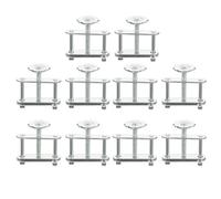 GATHINESS Adjustable Tubing Clamps with Strong Bite Force 10pcs Made of Galvanized Iron for Precise Flow Control and Leak Prevention, for School Teaching and Laboratory Instruments