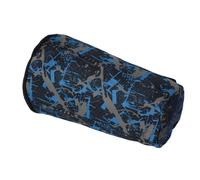 GATHINESS African Drum Bag Waterproof Oxford Cloth Double-Layer 8 Inch Camouflage Blue Backpack for Travel and Live Music Performance