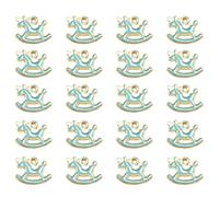 GATHINESS alloy pendant charm DIY charm pendant set 20pcs blue hobby horse for cellphone decorative accessories scrapbooking project