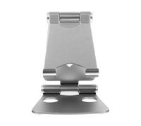 GATHINESS Aluminum Alloy Desktop Phone Holder with Adjustable Angle and Stable Position Folding Mobile Phone Stand for Computers in Living Room or Desktop Use