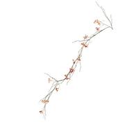 GATHINESS Artificial Hanging Rattan Berry Garland for Home Decor, Easy to Care for Plastic Faux Fruit Vine in Orange, for Holiday Decoration and Floral Arrangement