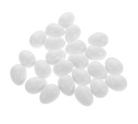 GATHINESS Artificial Nesting Eggs 24Pcs 2.1Cm Plastic for Finch and Zebra Finch Breeding Supplies and Parrot Nesting Box Accessories