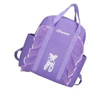 GATHINESS Ballerina Backpack for School and Daily Use, Purple Oxford Cloth Adjustable Shoulder Straps, Light Weight and Easy to Organize, Fashion Cartoon Design for Students