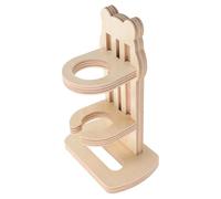 GATHINESS Bamboo Adjustable Bottle Rack for Hamster and Chinchilla Cages, Manual Polished Small Animal Waterer Stand for Pet Hydration