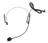 GATHINESS Black 2-ear Hanging Ultra-thin Headset Microphone Abs Portable Flexible Microphone for Presentations and Stage Use by Actors and Tv Presenters