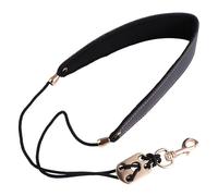 GATHINESS Black Pu and with Metal Trigger Saxophone Neck Strap Load-bearing Saxophone Belt Strap Featuring Fixed Function for Comfortable Playing