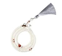 GATHINESS Bodhi Beads Phone Strap White Jade Bodhi Durable Retro Phone Lanyard for Students and Electronic Accessories