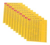 GATHINESS Box Labels Self-Adhesive Paper Material 10 Sheets with Colourful Design for Easy Application and Classification Identification Suitable for Electrical Panel