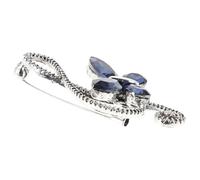 GATHINESS Brooch Pin and Sturdy Alloy Material Vintage Butterfly Music Note with Sparkling Rhinestone Embellishment Stylish Collar Accessory Suitable for Weddings and Evening Parties