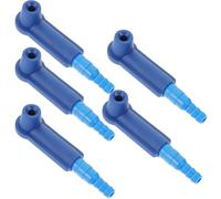 GATHINESS Car Brake Fluid Exchange Tool Connectors Blue 5pcs with Easy Installation and Firm Abs Material Brake Oil Parts for Automobile Pump Replacement