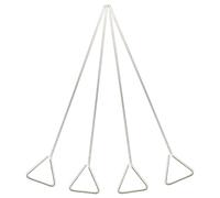 GATHINESS Cell Spreaders with Smooth Surface 4pcs Stainless Steel and Wide Spreading Function, Convenient Cell Spreader Tools for Laboratory Use for Microbiology and Lab Applications