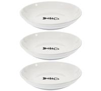 GATHINESS Ceramic Cat Bowls for Small Cats Promotes Healthy Feeding Habits with Nonslip Silicone Base 3pcs Shallow and Wide Design for Home Use