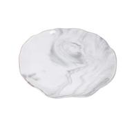 GATHINESS Ceramic Marble Pattern Jewelry Dish Storage Plate Suitable for Rings in Elegant Nordic Style