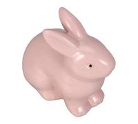 GATHINESS Ceramic Rabbit Toilet Bolt Covers in Pink, Decorative Bunny Shaped Screw Caps for Toilet Floor, Moisture Barrier Feature, Easy Installation for Bathroom Cleaning Routines