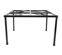 GATHINESS Chicken Coop Feeder Stand Coop Feeder Holder for Poultry Farm Black Iron Square Metal Stand for Waterer Easy to Install Weather Resistant