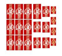 GATHINESS Chinese Wedding Red Envelopes Cash Packets Easy to Operate and Not Easy to Break 120pcs with Printed Personality Characters, Paper Material for Giving and Engagement