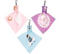 GATHINESS Cloths Wipes Fiber Keychain with Lightweight Pendant, in Cloth 3pcs Portable Eyeglass and Mobile Phone Screen Cleaner that Won't Scratch Screens or Carrying Backpack Pocket