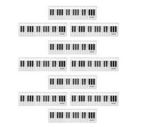 GATHINESS Cm Plastic Straight Ruler Lightweight 10pcs with Creative Piano Keyboard Design and Precise Measurement Tool for School Use, for Students Drawing and Math Learning