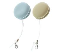 GATHINESS Computer Screen Cleaning 2pcs Macaron Shape Sponge Cloths with Plug, Easy to Use Eye Glasses Tool for Phone and Laptop, Removes Grease and Fingerprints