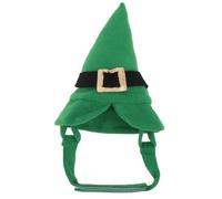 GATHINESS Creative Green Flannel Pet Hat for Small Dogs and Cats, Wear-resistant and Convenient to Use, for Parades and Photo Shoots, St Patricks's Day Dress up Costume