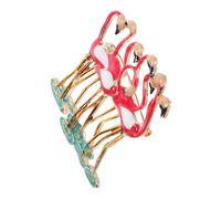GATHINESS Creative Shaped Flamingo Brooch Pin Alloy Women Clothes, Accessory with Pink Enamel, Elegant Flamingos Fashion Breastpin Suitable for Ceremonies and Weddings