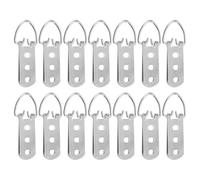 GATHINESS D-Ring Three Hole Iron Hooks for Wall Mounting 20pcs Picture Hangers with Screws Easy Installation and Aesthetic Enhancement , Suitable for Hanging Wedding Photos and Exhibition