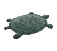 GATHINESS Decorative Cast Iron Turtle Stepping Stone for Garden Paths | Light Green Finish, 33.50x25.80x2.00cm Size, Coarse Top Texture for Zen Garden Placement