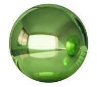 GATHINESS Decorative Metal Mirror Ball Stainless Steel Sphere Chic Portable Gazing Ball Beautiful Look Green Photography Prop for Patio Decorations Outdoor Garden