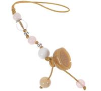 GATHINESS Delicate Yellow Jade Agate Phone Strap Charm Gold Jade and Watermelon Crystal, Multi-purpose Phone Chain for Holding Cellphone Securely, Decorative Accessory for Car Key