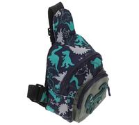 GATHINESS Dinosaur Smooth Bag Chest Comfortable Feel Waist Bag with and Zipper Blue Nylon to Back School Party and Shopping