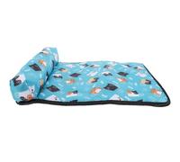 GATHINESS Dog Cooling Pad for Pets with Self-cooling Function and Cloth Material, Stylish Printed Mat for Floor and Car Use, Breathable Summer Sleeping Mat for Small Dogs and Cats