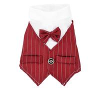 GATHINESS Dog Tuxedo Shirt for Dogs Pet Suit Polyester Red Xxl for Puppies Wedding Themed Scene and Party Fashion Costume