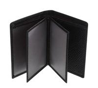 GATHINESS Driver License Holder Leather Wallet for Cards and Cash Black | Compact Form, Smooth Classic Finish, Modern Style for Shopping and Glovebox Storage