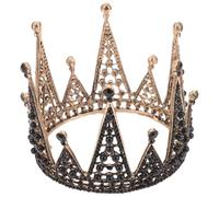 GATHINESS Elegant Black Gothic Alloy Circlet Crown for Women and Girls, Handmade Comfortable Headpiece Suitable for Halloween Costume Party or Formal Dress