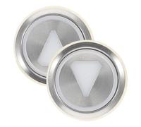 GATHINESS Elevator Replacement Push Buttons Stainless Steel 2pcs with User-friendly Design, Mixed Style round Lift Switch Button for Elevator Spare Parts