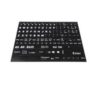 GATHINESS English Keyboard Letter Stickers Replacement for Old or Broken Keyboard Keys Black Pvc Material 1 Sheet with Fine Craftsmanship Language Conversion