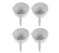 GATHINESS Evaporating Dish Heat-resistant 4pcs Ceramic 70ml with Handle and Spout Flat Form Laboratory Basin for Precise Pouring and Chemistry Experiments in Laboratory and Demonstrations