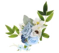 GATHINESS Fake Silk Flowers Teal for Shower Cake Decorations DIY Wedding Bouquets Artificial Centerpiece Flowers Satin Fabric