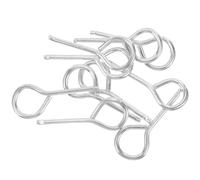 GATHINESS Fire Extinguisher Replacement Pull Pins Iron Material 10pcs with Silver Finish , Prevents Accidental Triggering for Fire Equipment Safety Lock Pins Suitable for Vehicles and Homes