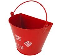 GATHINESS Fire Sand Bucket Fire Emergency Equipment Bucket Iron Semi-circular With Handle for Fire Brigade