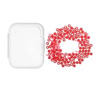 GATHINESS Fishing Bobber Stop Kit with Three Hole Beads for Depth Control | Adjustable Line Positioning, Red PC Construction, Smooth Casting, Portable Design, Suitable for Freshwater and Saltwater