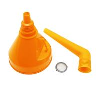 GATHINESS Flexible Angled Automotive Fuel Funnel for Motorcycle and Vehicle Use, Sturdy Plastic Material with Splash Prevention, for Road Refueling and Emergency Situations