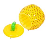 GATHINESS Foldable Pineapple Ice Bucket Pvc Wine Bucket for Pool Lightweight Unique Creative Design Yellow for Travelling Outdoor Use