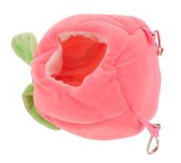 GATHINESS Fruit Hamster Warm House Bed for Dwarf Hamsters and PET Mice | Cloth and PP Cotton, Pink Fruit Shape, Privacy Hideout, Easy Clean Decor for Winter Cages
