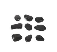 GATHINESS Garden Stones Decorative Pebbles Hot Rocks Reusable Black Polished Stones Easy to Clean for Steak Cooking and Garden Decoration